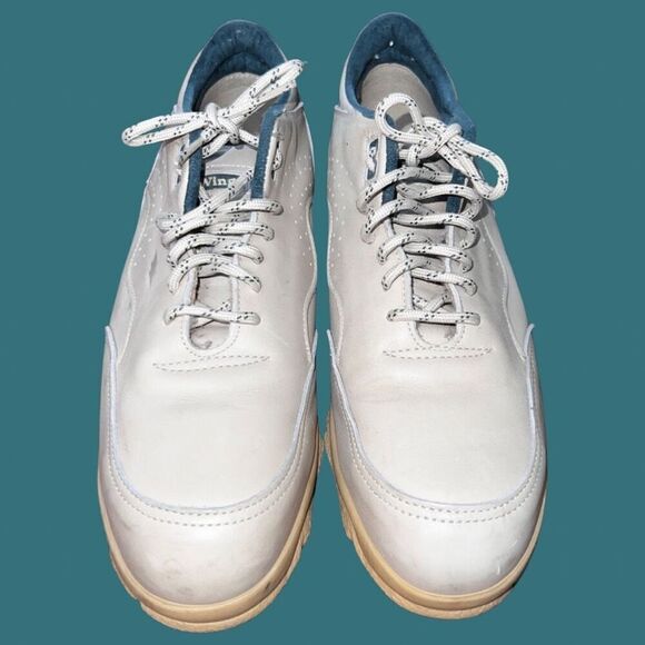 Extremely Rare Vintage Leather Redwing for Women Tan/Green Sneakers Size 10 B - Picture 2 of 6